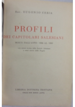 Profili dei Capitolari Salesiani
