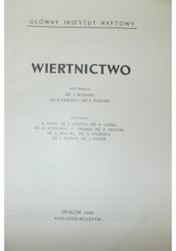 Wiertnictwo, 1950 r.