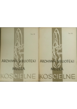Archiwa Biblioteki i Muzea Kościelne tom 32 i 33