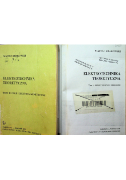 Elektrotechnika teoretyczna 2 tomy