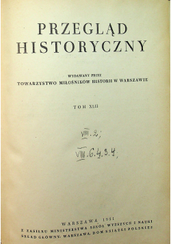 Przegląd historyczny tom XLII