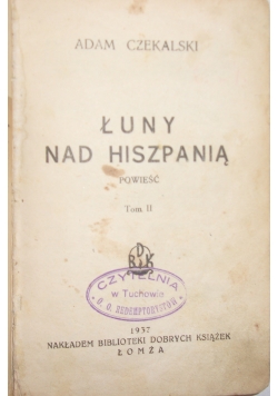 Łuny nad Hiszpanią, 1937r.