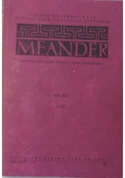 Meander, rok XLII nr. 9 i 10