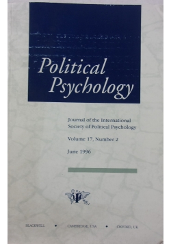 Political Psychology, Vol. 17, Nr 2
