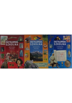 Encyklopedia szkolna, zestaw 3 książek