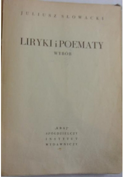Liryki i poematy , 1849 r.