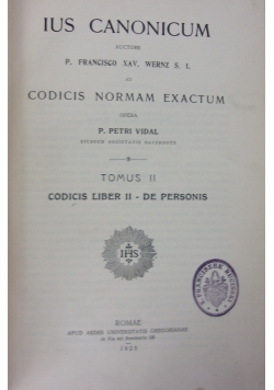 Ius Canonicum, 1923r.