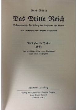 Das Dritte Reich,1934