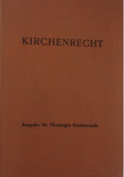 Kirchenrecht Band III