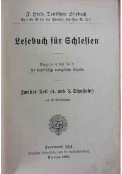 Lesebuch fur Schlesien ,1908r.