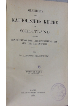 Geschichte der katholischen kirche in schottland, 1883 r.