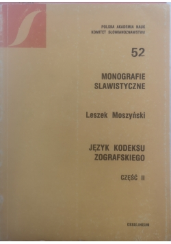 Język kodeksu zografskiego, Część II