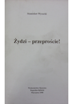 Żydzi -Przeproście