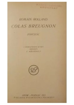 Colas Breugnon ,1921r.