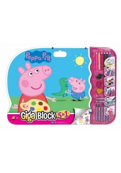 Giga Block - Zestaw dla artysty 5w1 - Peppa