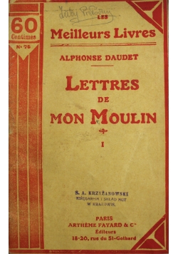 Lettres de Mon Moulin I 1928 r.
