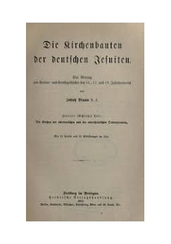 Die Kirchenbauten der deutschen Jesuiten,1910r