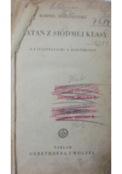 Szatan z siódmej klasy, 1937 r.