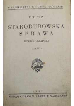 Starodubowska sprawa część I i II 1931 r.