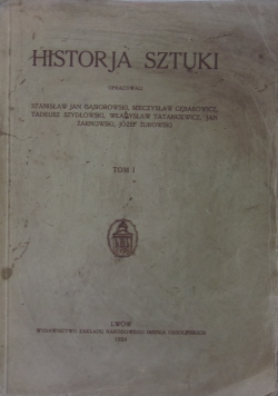 Historja Sztuki ,1934r. tom I-II