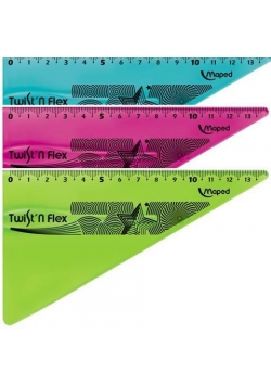 Ekierka Twist'n Flex niełamliwa 15cm mix MAPED