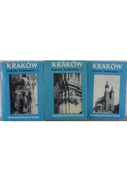 Kraków kościoły Śródmieścia, 3 książki