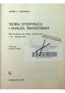 Teoria dystrybucji i analiza transformat