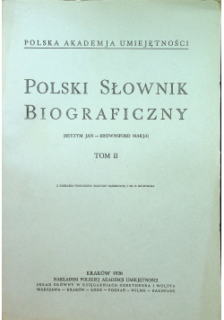 Polski słownik biograficzny Tom II reprint z 1936r