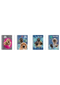 Notes spiralny A6 The Dog (10szt) DERFORM