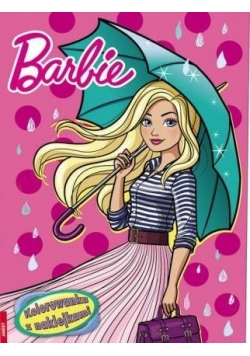 Kolorowanka z naklejkami. Barbie