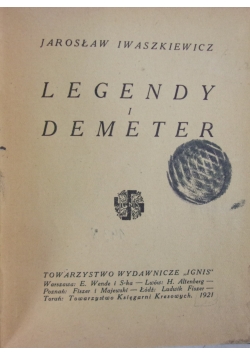 Legendy i Demeter, 1921 r.