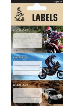 Naklejki na zeszyt Dakar