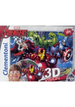 Puzzle 104 3D Vision Avengers