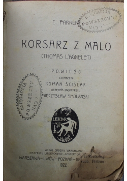 Korsarz z Malo powieść 1922 r.