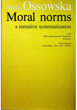 Moral Norms a tentetive systematization