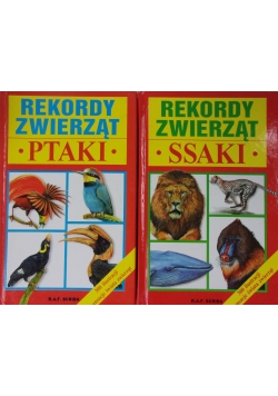 Rekordy zwierząt, zestaw 2 książek