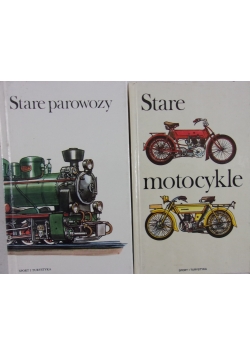 Stare motocykle / Stare parowozy. Zestaw 2 książek