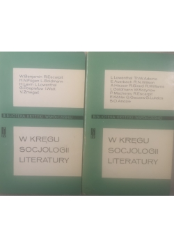 W kręgu socjologii Literatury ,Tom I i II