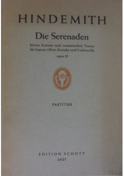 Die Serenaden, 1925