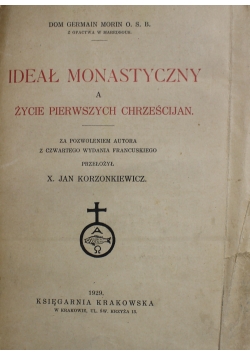 Ideał Monastyczny 1929 r.