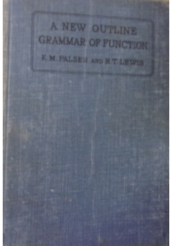 A New Outline Grammar of Function, 1931 r.