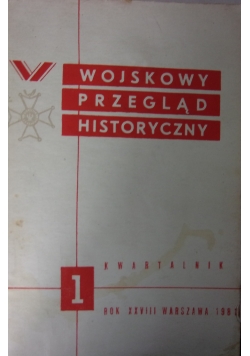 Wojskowy przegląd historyczny nr 1