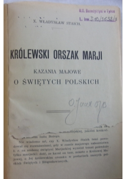Królewski orszak Marji, 1927 r.