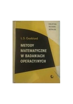 Metody matemayczne w badaniach operacyjnych