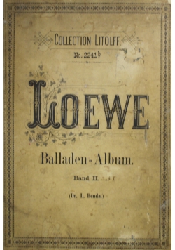 Loewe  Balladen Album 1900 r