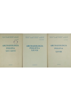 Archaeologia Polona, zestaw 3 książek