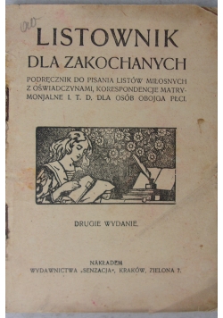 Listownik dla zakochanych,  1924 r.