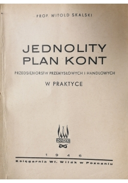 Jednolity plan kont,1946 r.