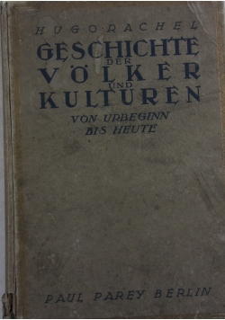 Geschichte der Volker und Kulturen, 1920 r.