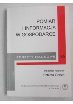 Pomiar i informacja w gospodarce